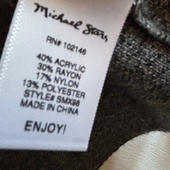 Michael Stars sweater jacket mottled gray/black/white, xs - Picture 3 of 5